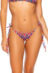 Luli Fama Rule Breaker Wavy Ruched Back Tie Side Bottom